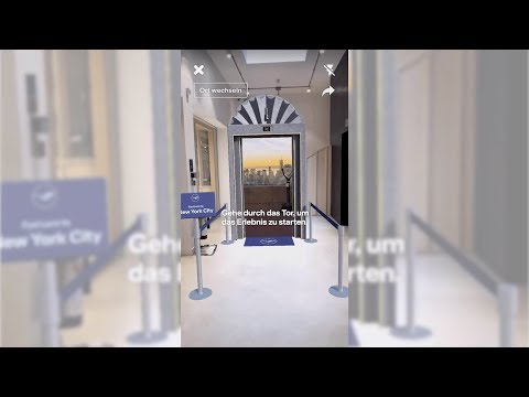 Augmented Reality for Experiential Marketing - Lufthansa | New York & Hong Kong AR Portal