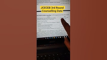 🔴JCECEB 3rd Round Counselling 2025 | jceceb counselling date