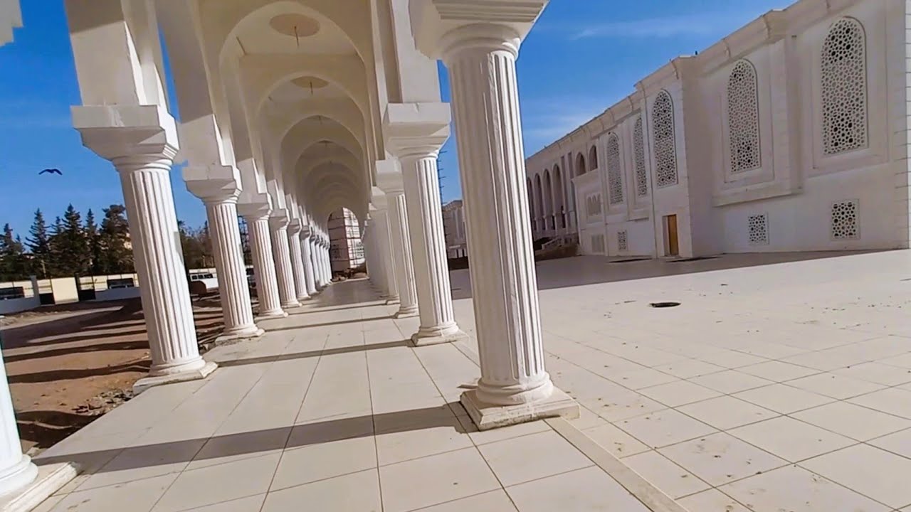 شاهدو أين وصلت أشغال الجامع القطب بمدينة الأغواط LAGHOUAT GRAND MOSQUE