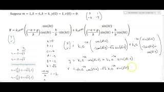 Systems of ODE's with Complex Eigenvalues - Part 3