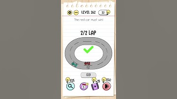 brain test level 262 The red car must win 🏆!