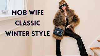 8 Timeless Ways To Style Mob Wife Aesthetic