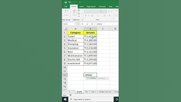 Excel Tips 26 || Find Max Value in the Cell Range #Shorts #ExcelTips #ExcelwithSK