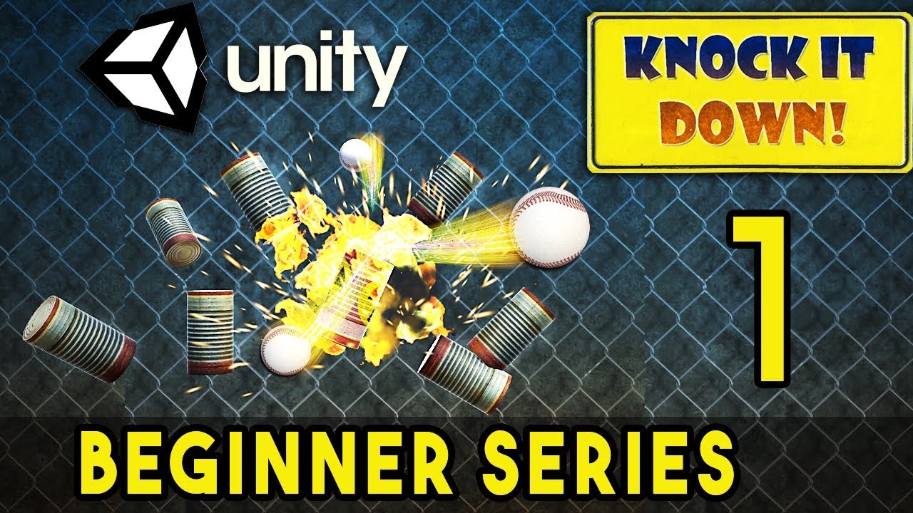 Unity Game Tutorial for beginners - Knock IT Down - Part 1 - YouTube