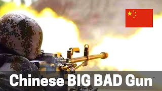 Chinese Big Bad Gun Qjz-89 50 Machine Gun Vs Bricks A 127Mm Automatic Weapon Destroying Target