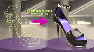 Modeling shoe using 3dsmax_splines