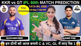 KKR vs GT Today Match Prediction | Kolkata Knight Riders vs Gujarat Titans | IPL 2026 Match 60 screenshot 3