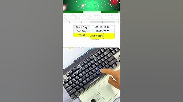 Calculate Days Between Two Dates in Seconds – Excel’s Easiest Formula!#ExcelTips #ExcelShortcuts