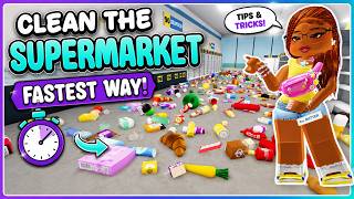 The FASTEST Way to Beat Clean the Supermarket! screenshot 1