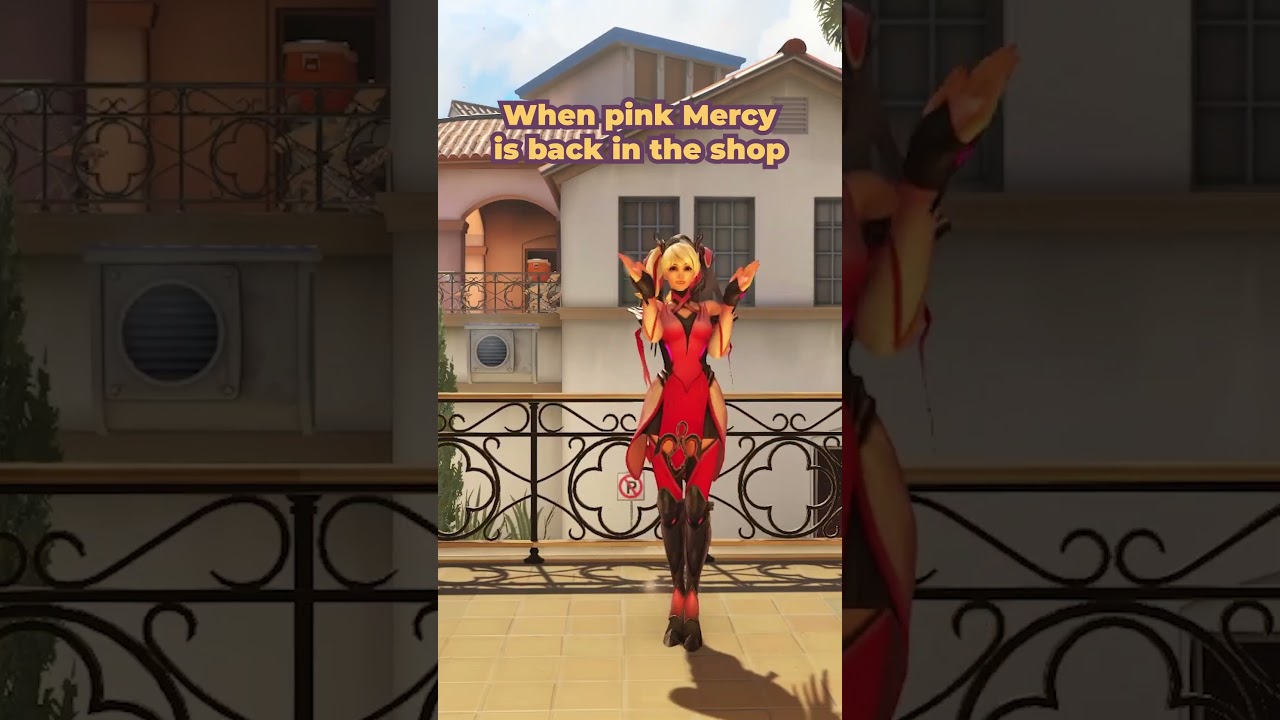 PINK MERCY IS BACK #overwatch #overwatch2 #overwatchmercy