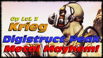 Borderlands 2 Level 72 Melee Krieg Over Power Level 3 Digistruct Peak DLC Metal Mayhem Gameplay!
