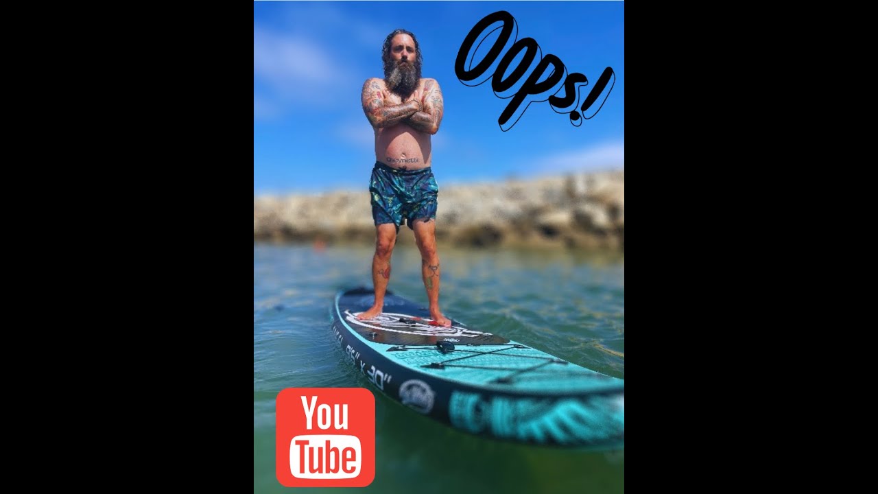 Check out my epic paddle boarding skills!