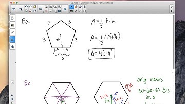 Area of Circles and Regular Polygons Notes
