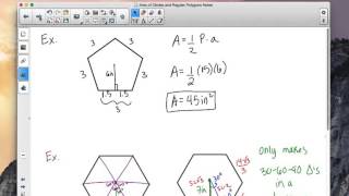 Area of Circles and Regular Polygons Notes