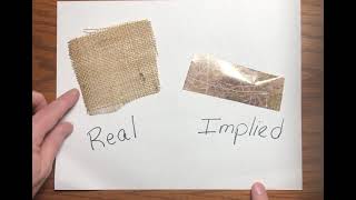Texture: Real vs. Implied