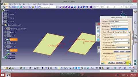 CATIA Blend Command