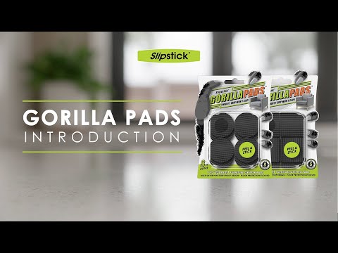 STOP FURNITURE MOVING & SLIDING ON HARD FLOOR SURFACE: Gorilla GripperPads Protect Floors Peel&Stick