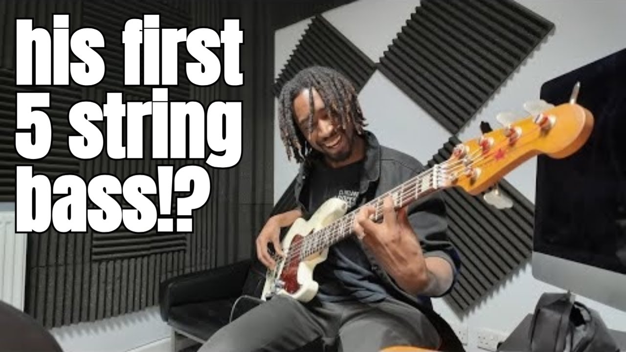I Played His First 5 String Bass | Winyard Guitars