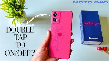 Moto g45 5g Dubbeltikken op scherm uit / Dubbeltikken inschakelen om te vergrendelen