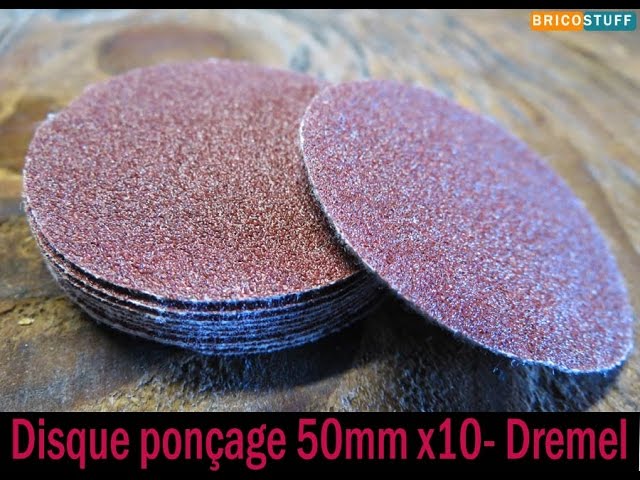 Set de 10 disques abrasifs 50mm grain 100 pour poncage et polissage  appareil Dremel - Banggood 