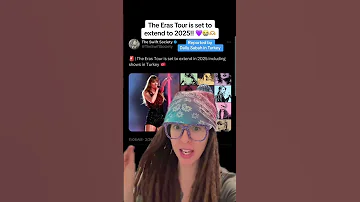 The Eras Tour Is Set To Extend To 2025 Erastour Taylorswift Tiktok Jessicagolich 