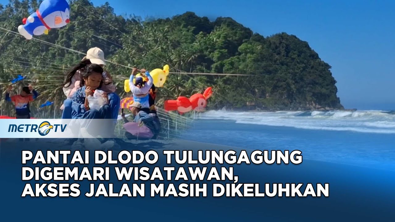 Pantai Dlodo Tulungagung Digemari Wisatawan, Akses Jalan Masih Dikeluhkan