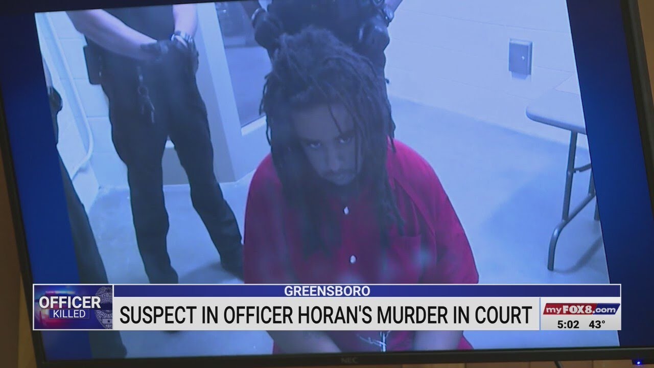 Suspect in Greensboro officer's murder appears in court - YouTube
