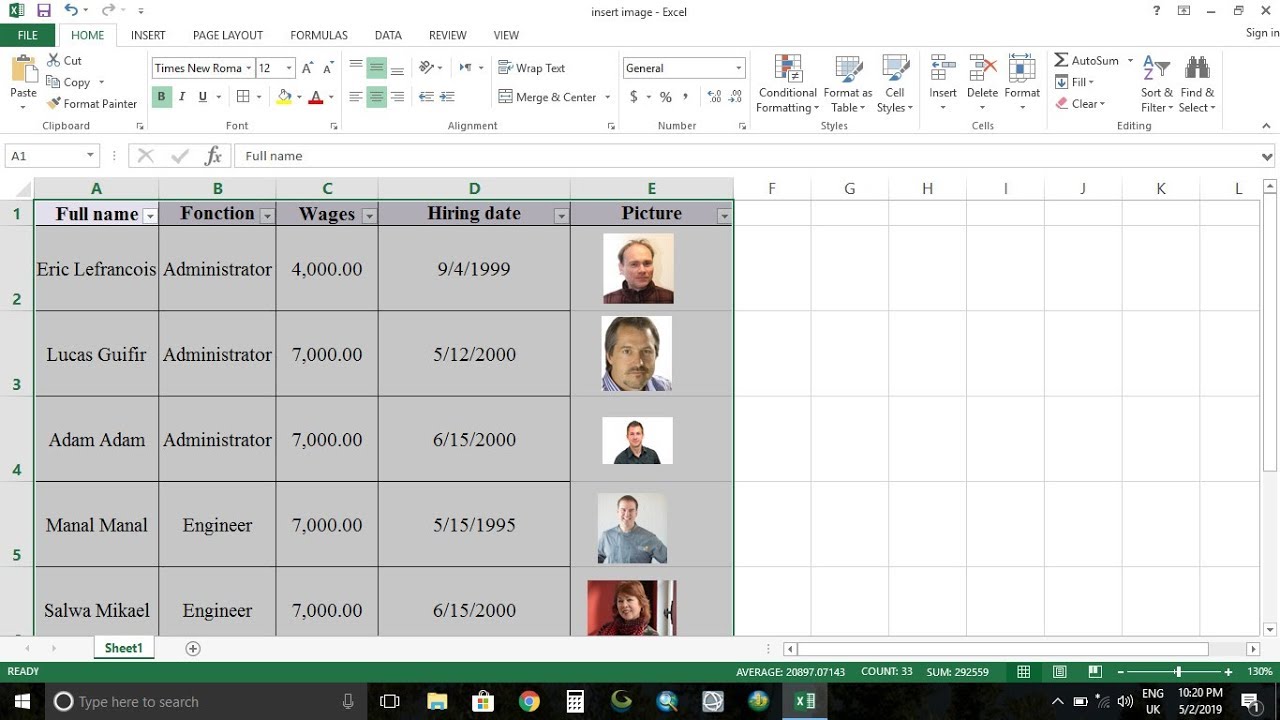 How to Insert Image into Excel Cells YouTube