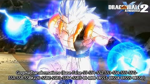 Gogeta Super Saiyan Transformations - Dragon Ball Xenoverse 2 Mods