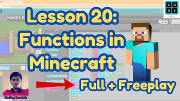 Code.org Lesson 20: Functions in Minecraft | Express Course 2024 | Code.org Answer