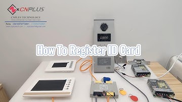 How To Register ID Card of Apartment Video Intercom?