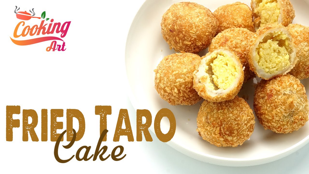 How to make easy Fried Taro with Green Bean Cake | Yummy Snack Recipe ...