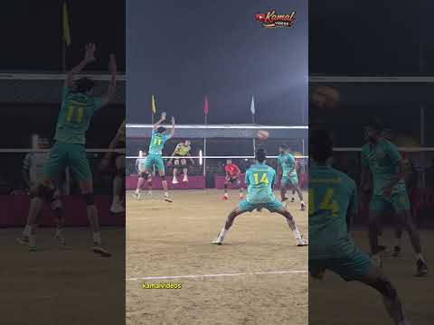 Team coordination 🔥 | Defence & smash 🥵| #kamalvideos | Volleyball tournament match highlights |