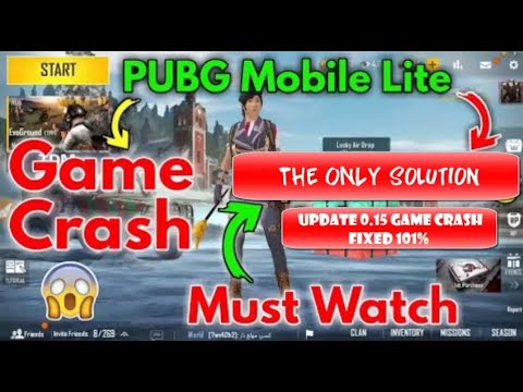 How to fix Game Crash problem after update in PUBG MOBILE LITE 0.15 and ...