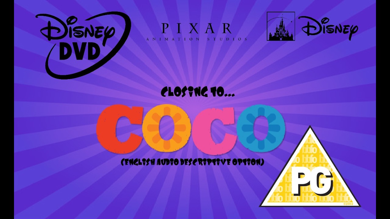coco ページ Closing to Coco 2018 UK DVD (English Audio Descriptive Option