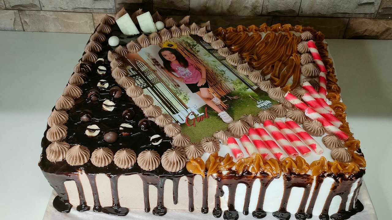 تورتة عيد ميلاد مقاس 40 في 40  بتزيين مميز بأسهل طريقة مع سفرة سهير