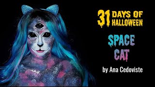 Space Cat Face Paint by Ana Cedoviste