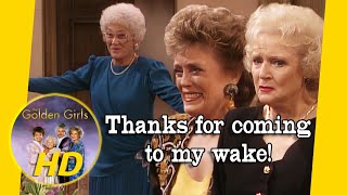 Rose forgets one important detail in the invitations for Sophia's wake. - Golden Girls HD