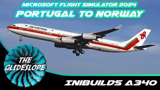 Airbus A340 (by Inibuilds) | Portugal to Norway | Let's see if we finally catch snow!