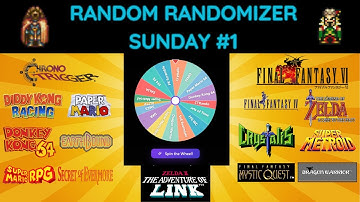Random Randomizer Sunday - The Wheel Shall Decide Our Fate!