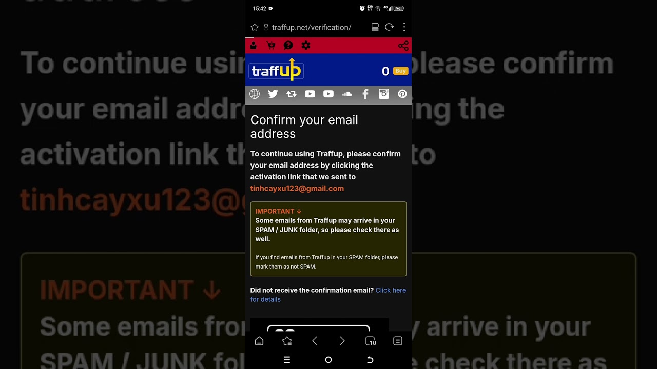 Traffup.net | Các tạo acc và kiếm điểm để tăng like sub view miễn phí 