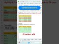 How to use conditional in excel tricks #viral #trending #shorts #trendingreels #viralreelschanllenge