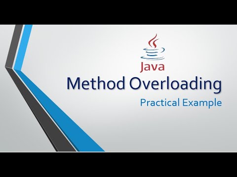 What is the method of overloading in Java?