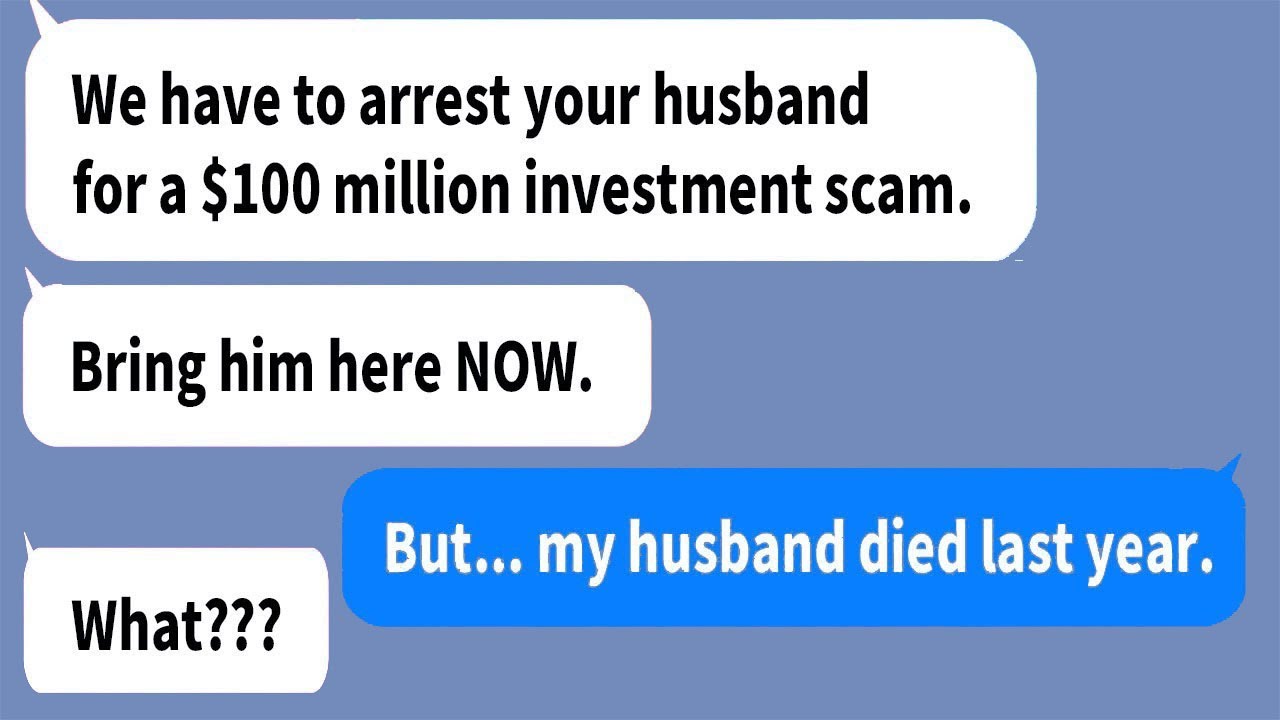 The police came to arrest my husband for a $100 million investment scam ...