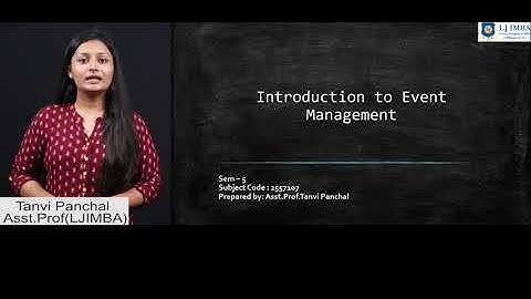 Semester-5 | Introduction to Event Management | Organizing different types of Events (Part 2)