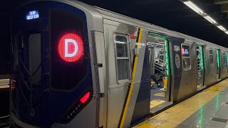 BMT 4th Ave Line: (D)(F)(N) Exp &amp; (R)(W) Lcl Trains @ 36th St (R46, R68, R68A, R160A, R160B, R211A)