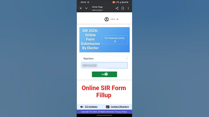 How to fill SIR Form | How to fill SIR Form #SIRForm2025 #shortsfeed