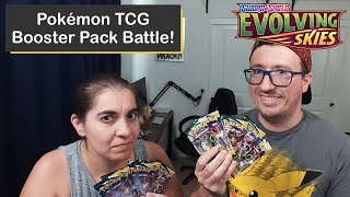 Pokémon Evolving Skies Booster Pack Battle with an Epic Card Pulled!