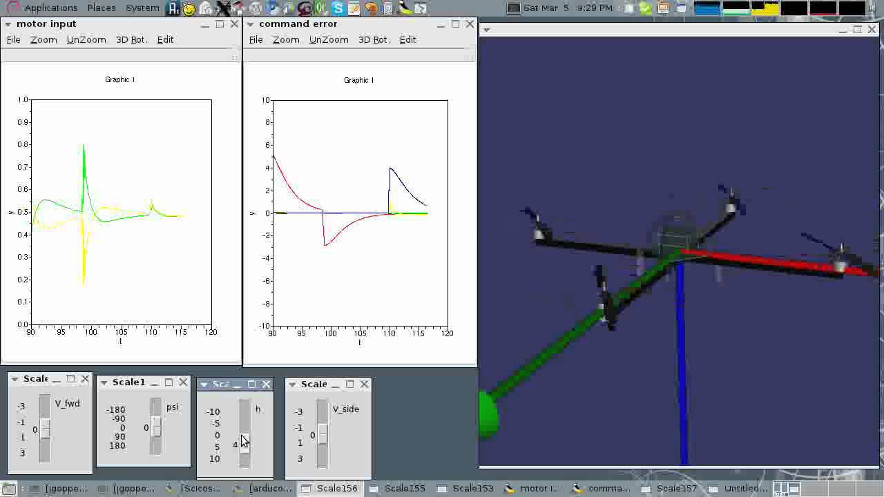 Arducopter Quad Controller Design with Scicoslab