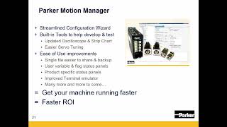Parker Motion Manager Overview